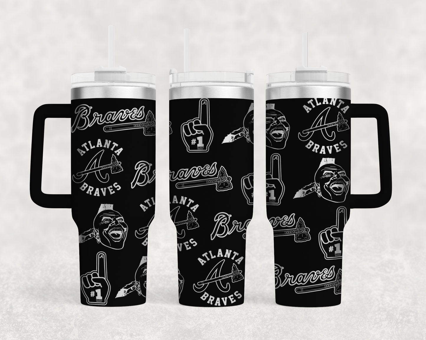 Atlanta Braves tumbler wrap