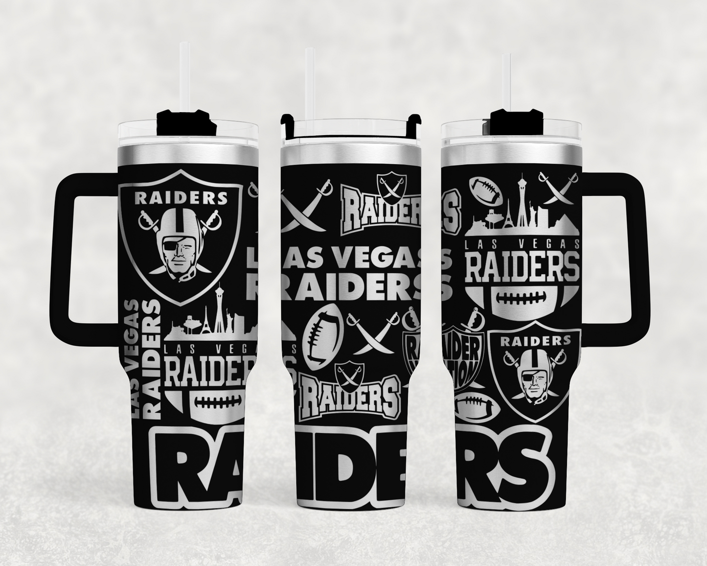 Las Vegas Raiders 40 oz tumbler wrap