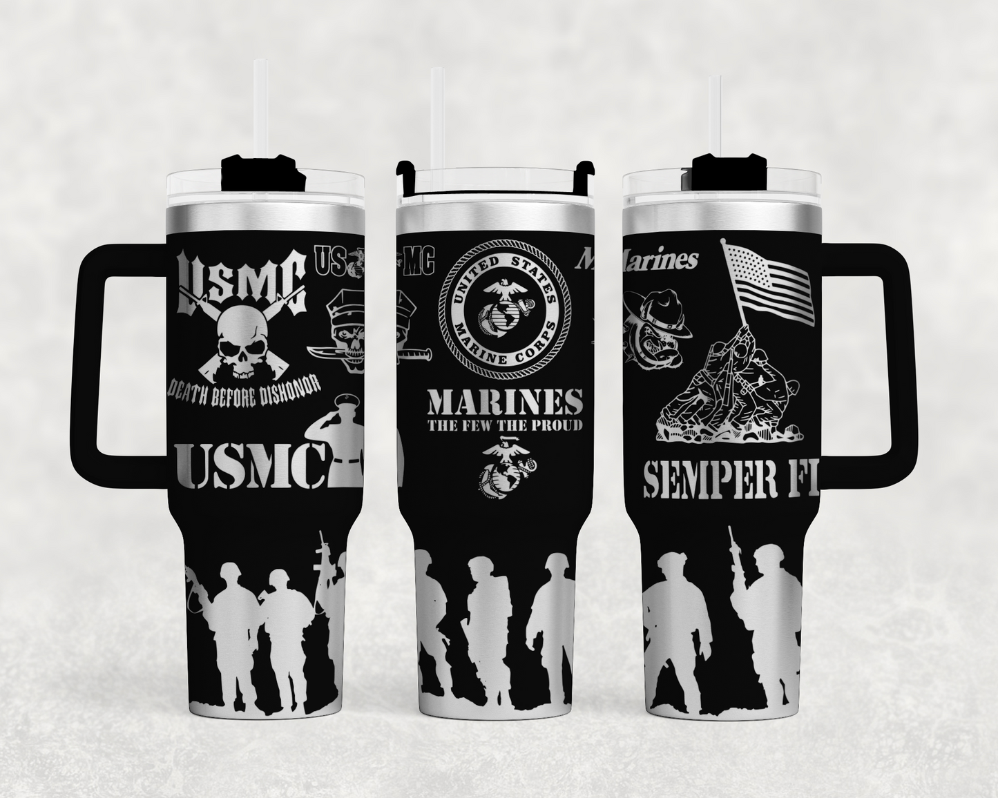 Marines tumbler wrap