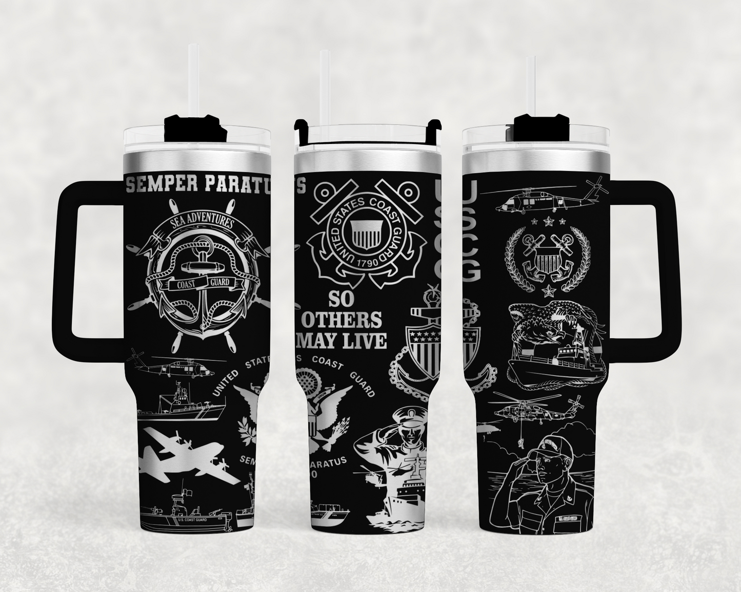 Coast Guard tumbler wrap