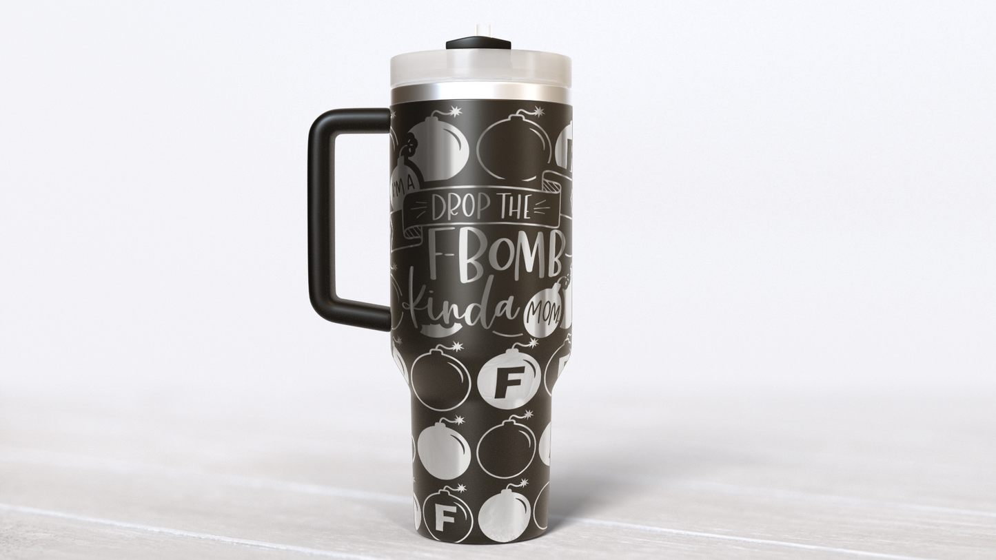 F bomb mom tumbler wrap