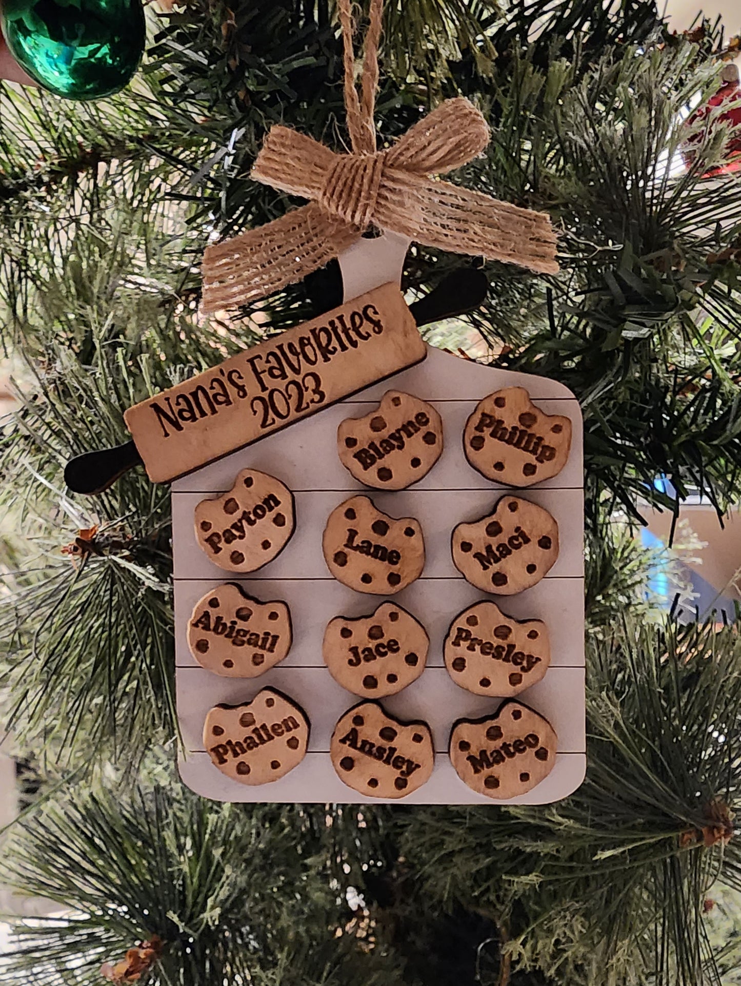 Personalized Cookie sheet Christmas ornament