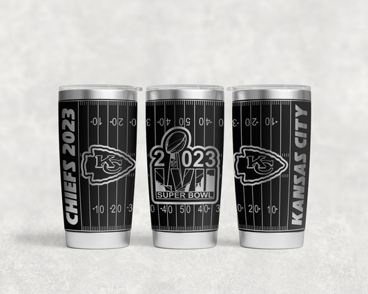 Kansas City Chiefs Super Bowl 2023 tumbler wrap