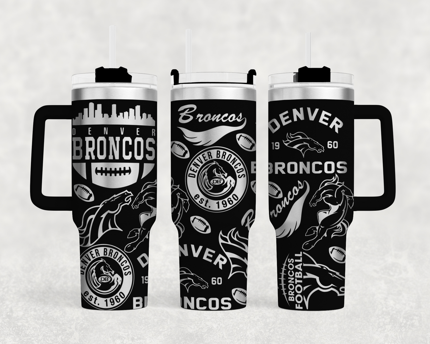 Denver Broncos 40 oz tumbler wrap