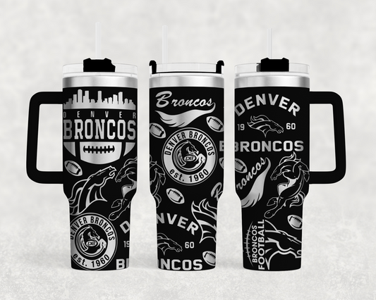 Denver Broncos 40 oz tumbler wrap