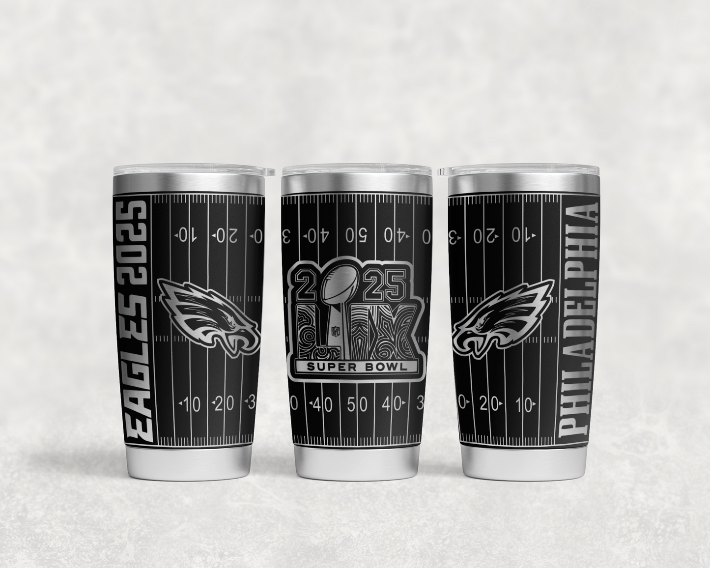 Eagles Super Bowl 2025 tumbler wrap