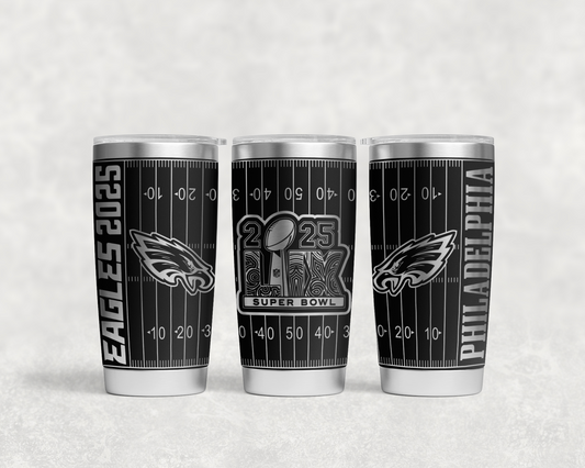 Eagles Super Bowl 2025 tumbler wrap