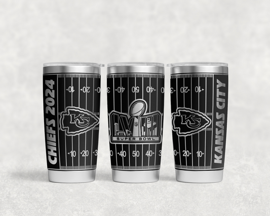 Kansas City Chiefs Super Bowl 2024 tumbler wrap