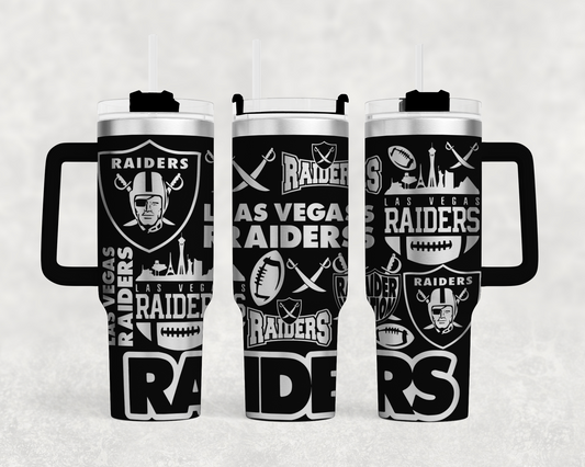 Las Vegas Raiders 40 oz tumbler wrap