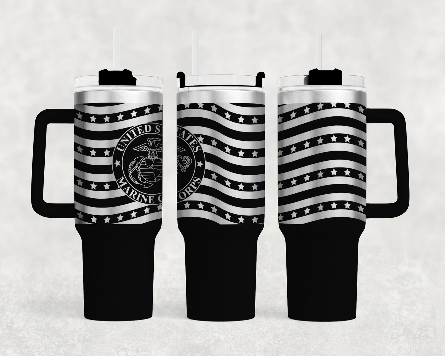 Marines tumbler wrap 40oz top