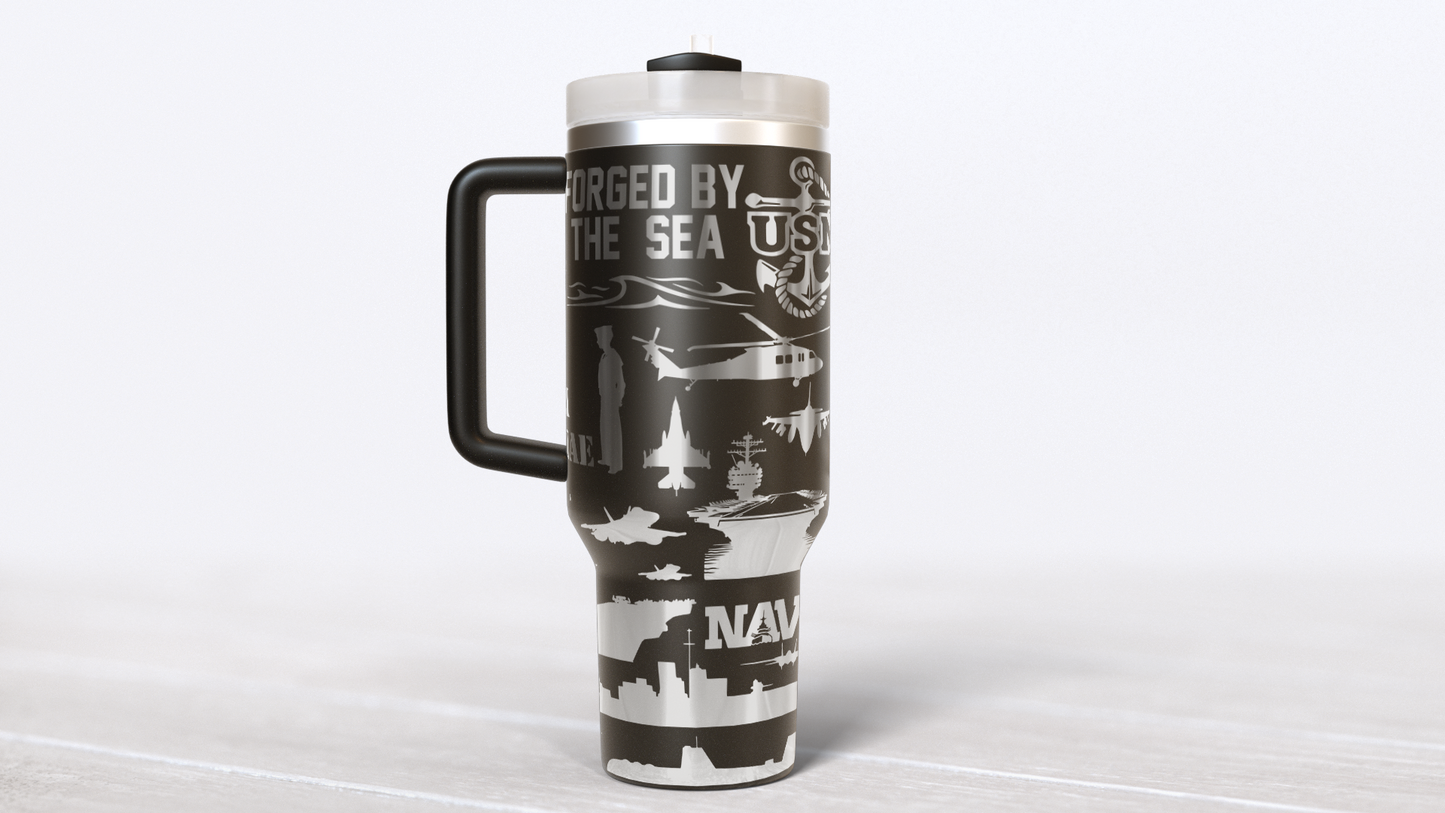 Navy tumbler wrap