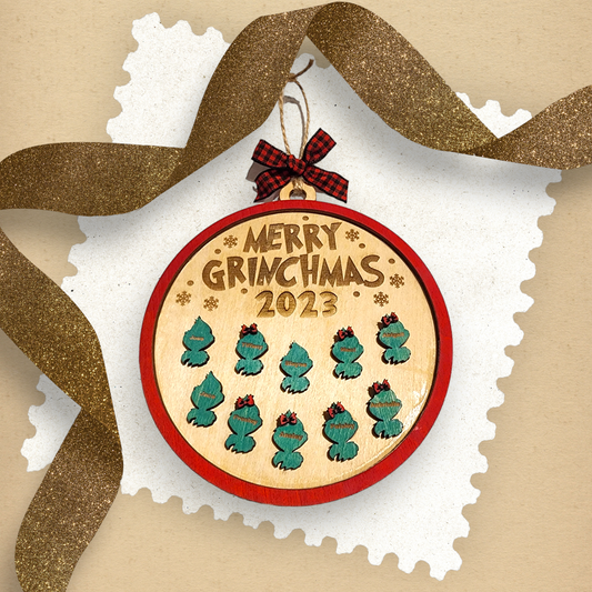 Personalized Family Grinchmas Christmas ornament