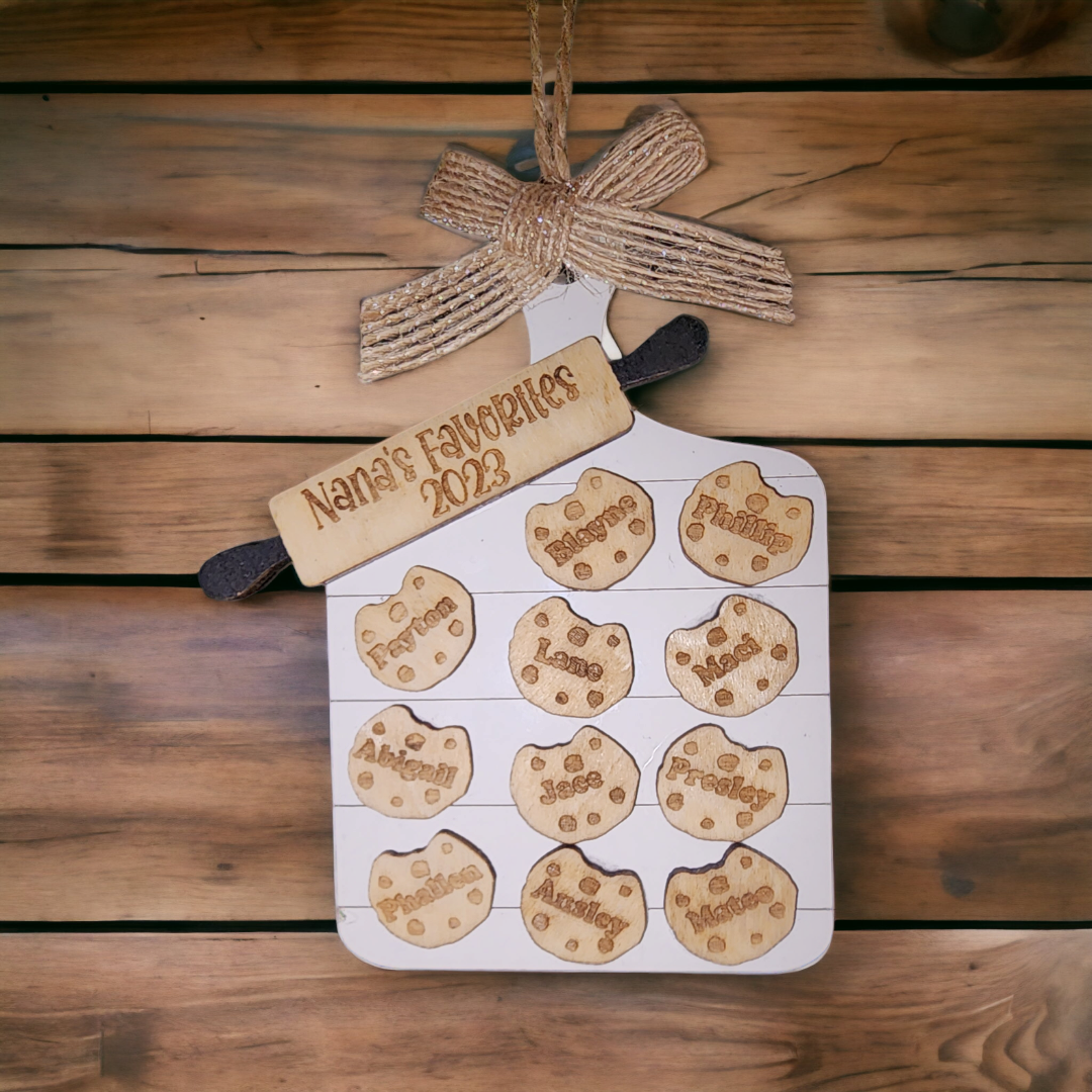 Personalized Cookie sheet Christmas ornament