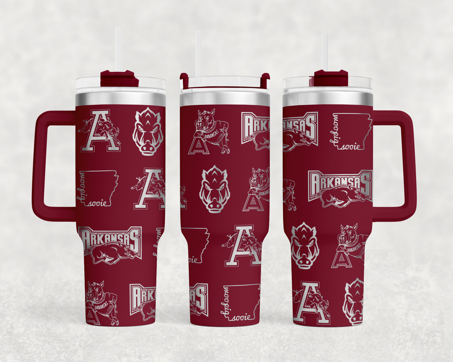 Arkansas Razorback tumbler wrap