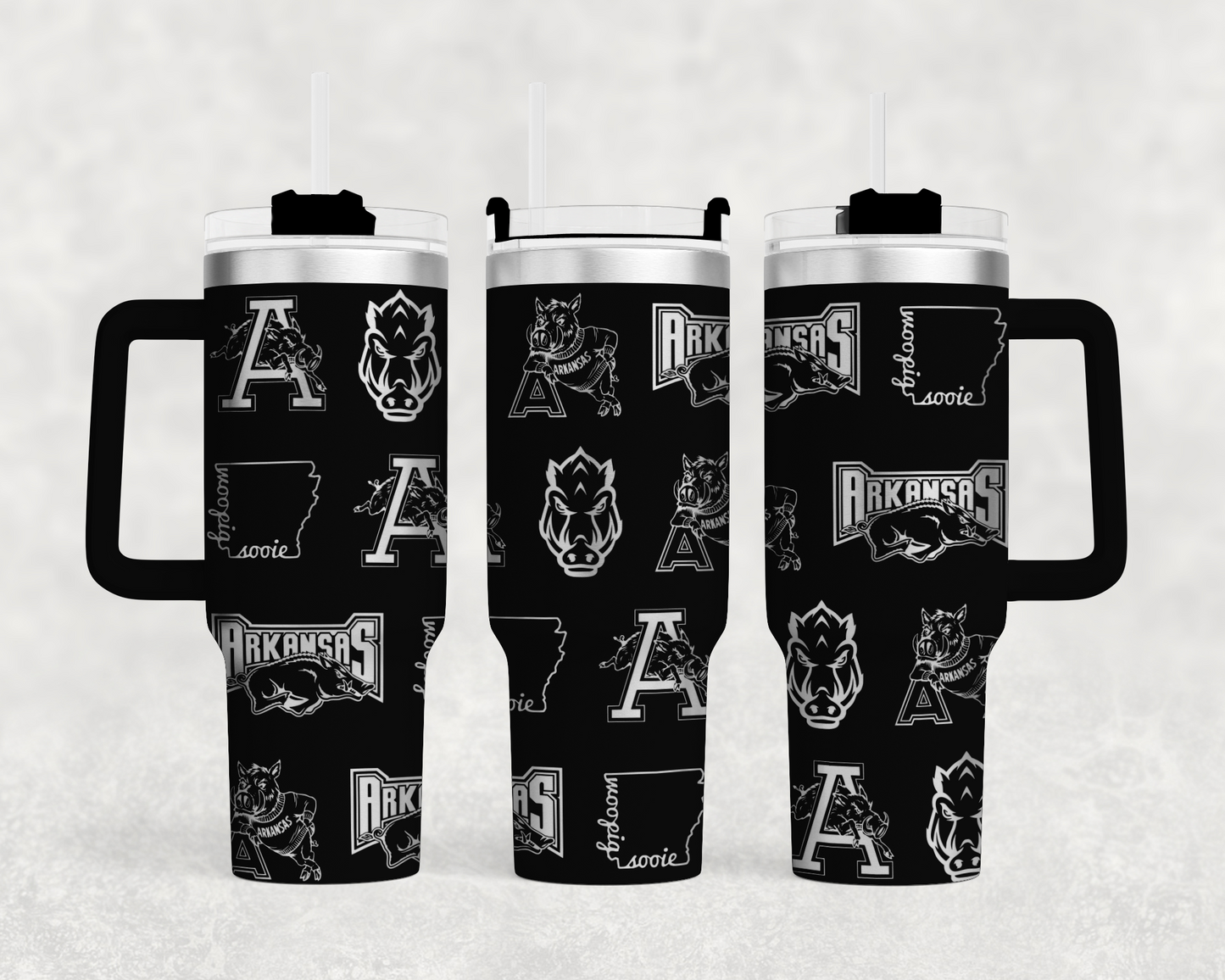 Arkansas Razorback tumbler wrap