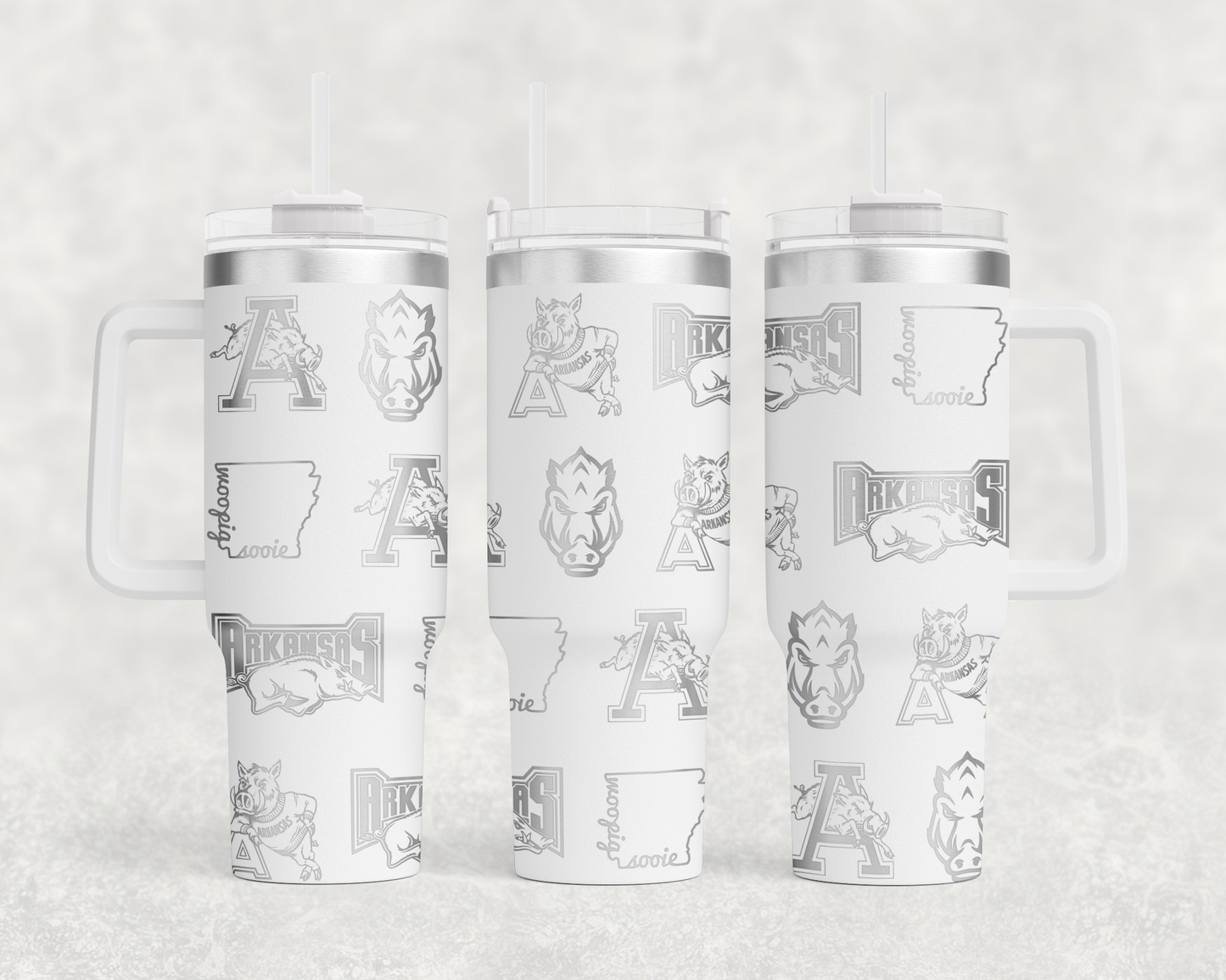 Arkansas Razorback tumbler wrap