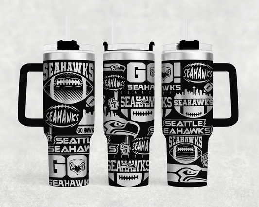 Seattle Seahawks 40 oz tumbler wrap