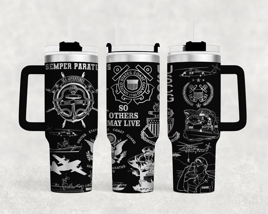 Coast Guard tumbler wrap