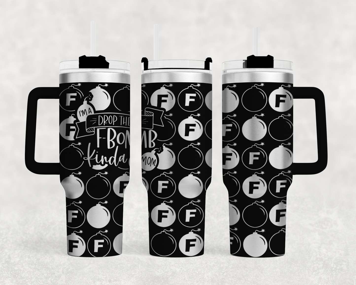 F bomb mom tumbler wrap