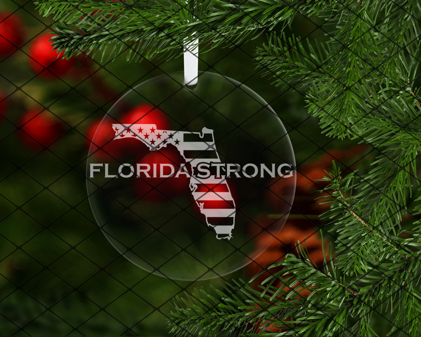 Florida Strong: choose between wooden or clear acrylic ornaments