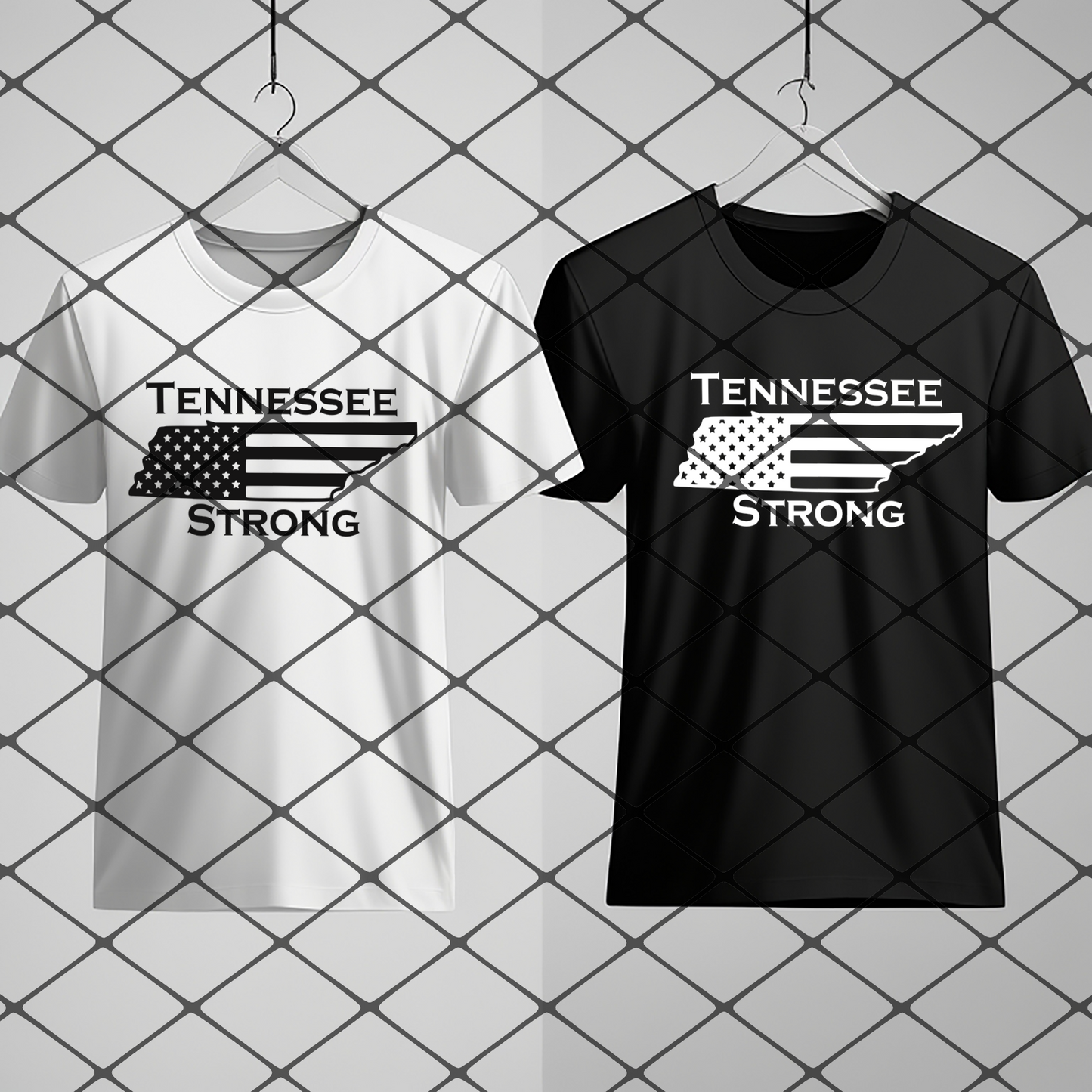 Tennessee Strong: choose between white and black shirts