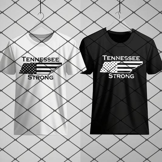 Tennessee Strong: choose between white and black shirts